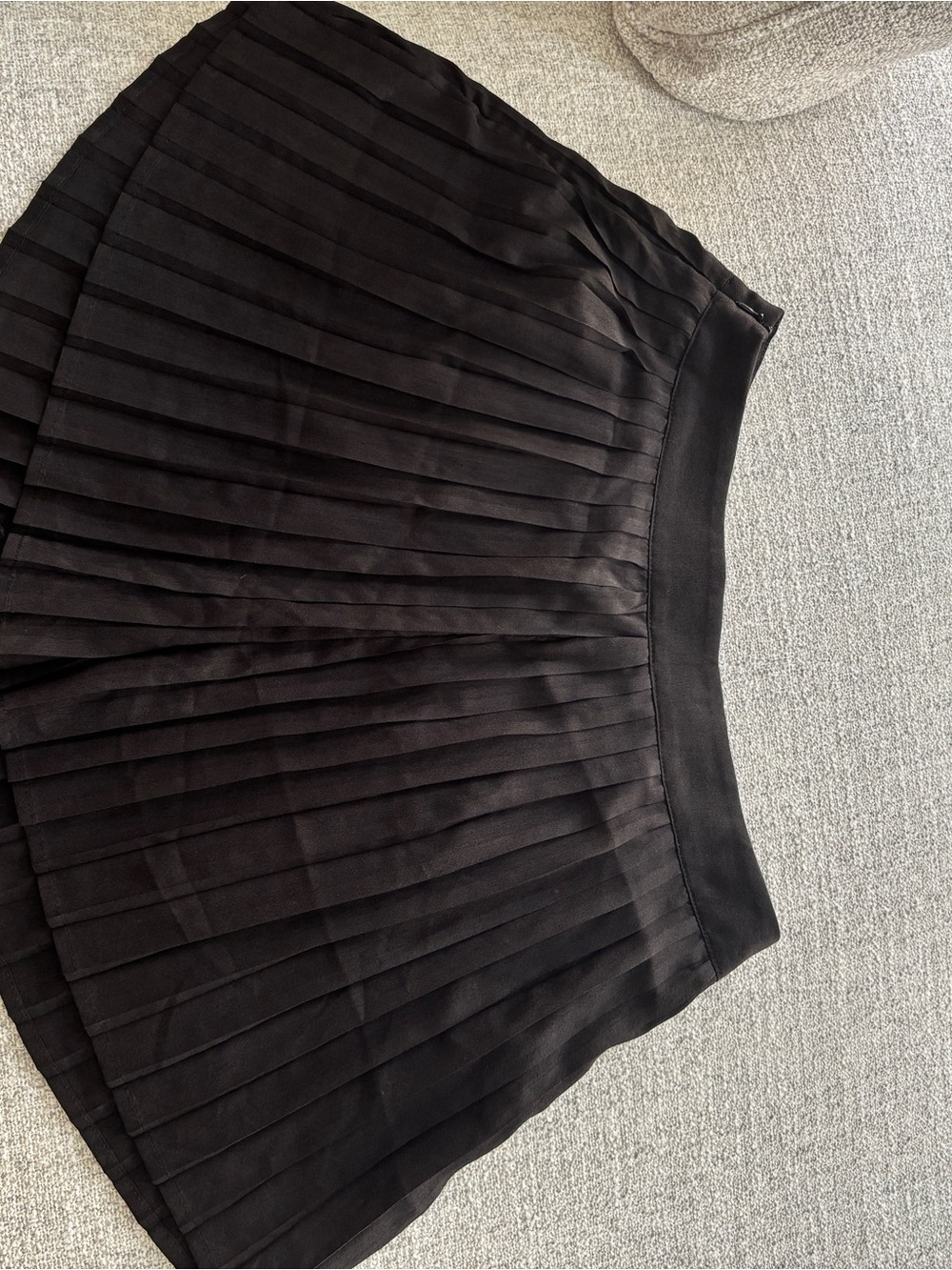 Black Pleated Shorts
